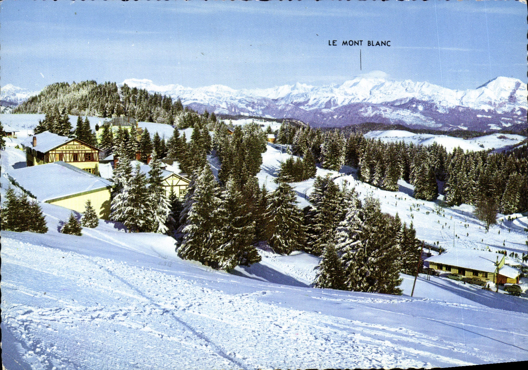 POSTAL MODERNA Mont Blanc la mujer que ata con correa