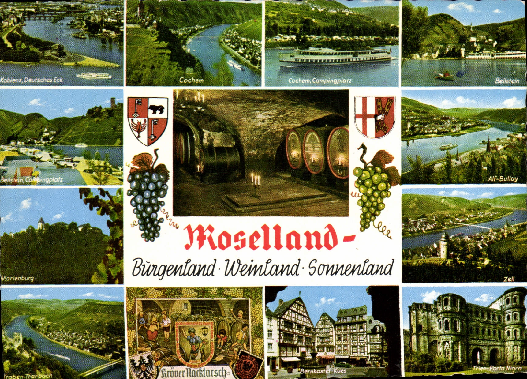 MODERN CARD Moselland Burgenland Weinland Sonnenland