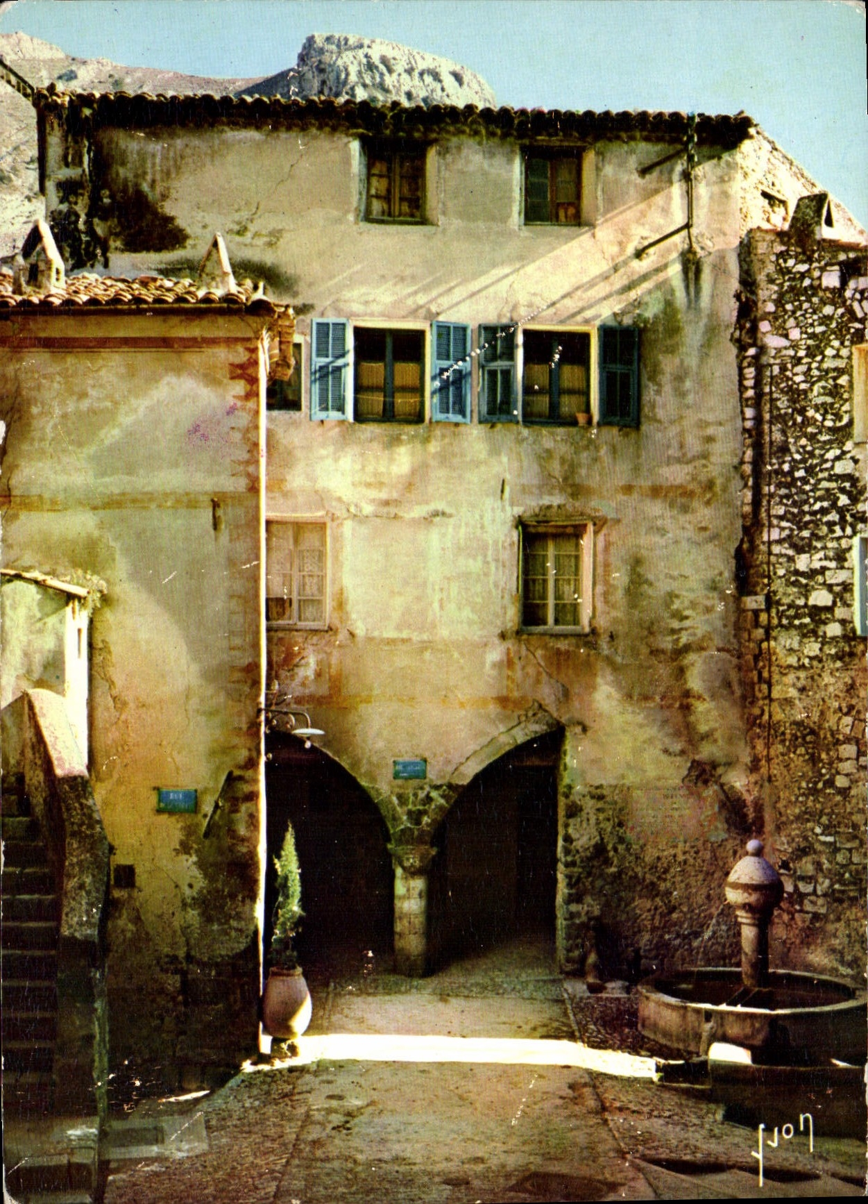 MODERN CARD Peille Places Agel Mount