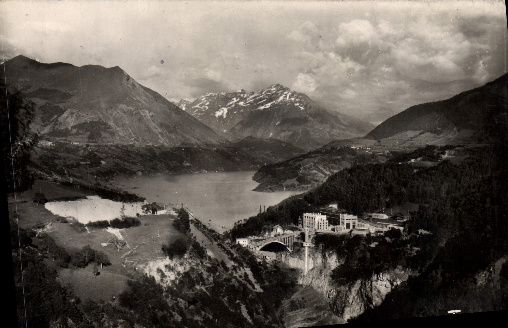 MODERN CARD the Alps Devoluy Lake and Pont of Sautet the Lake Narlay