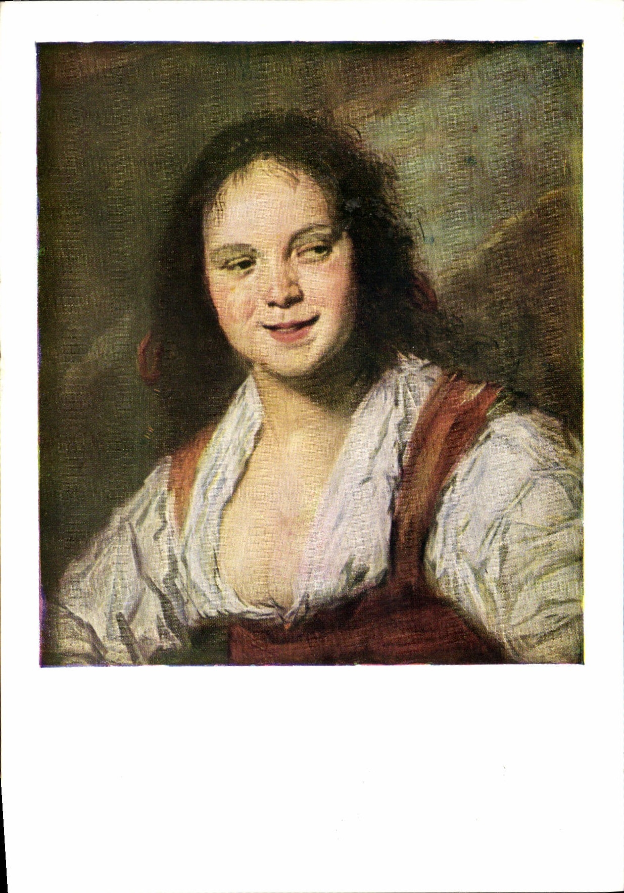 MODERN CARD the Gipsy The Gypsy Frans Halls Museum of Louvre Paris