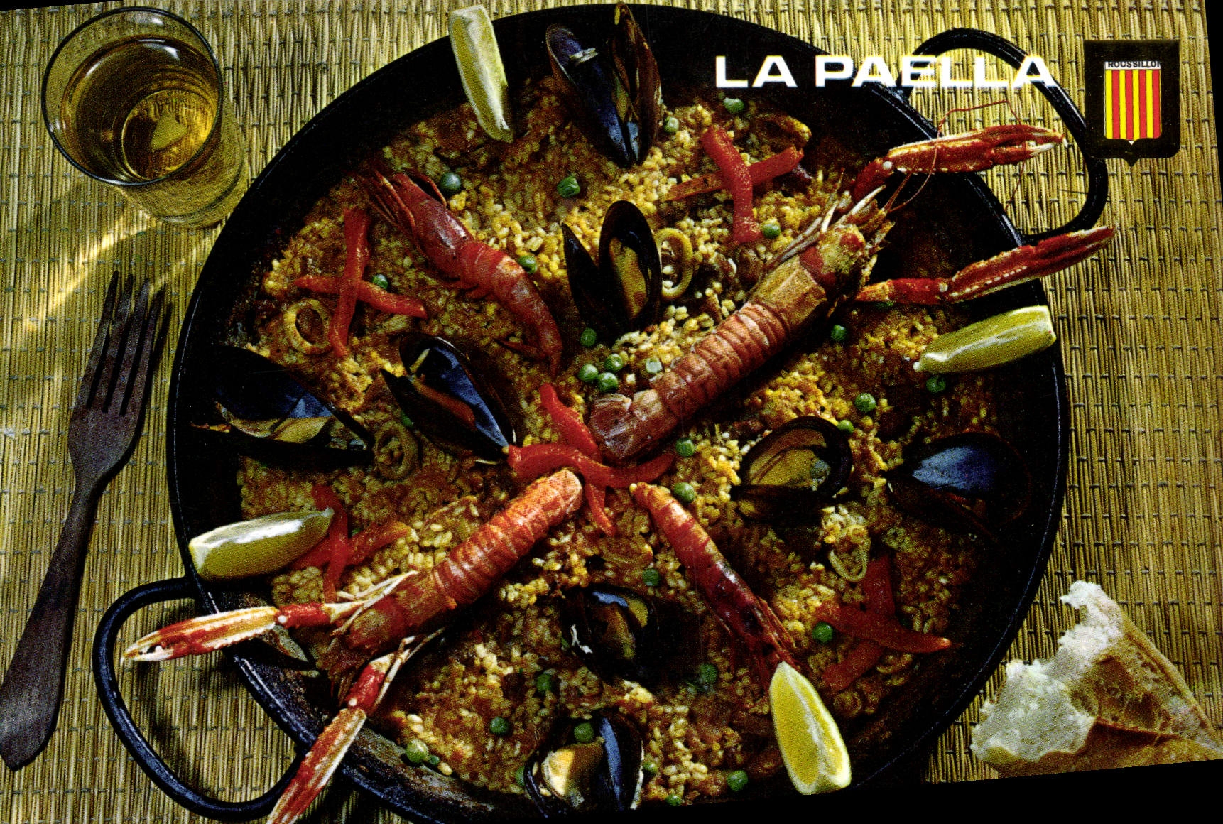 MODERN CARD Gastronomical Roussillon Valenciana Paella