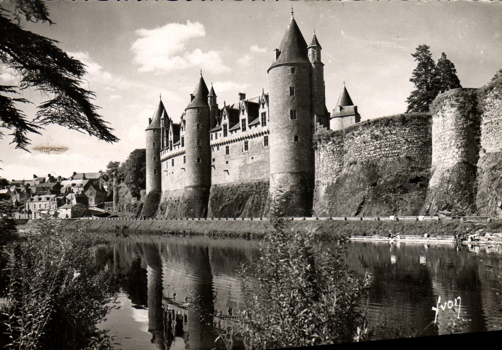 CPM Josselin Les bords de l'Oust et le Chateau