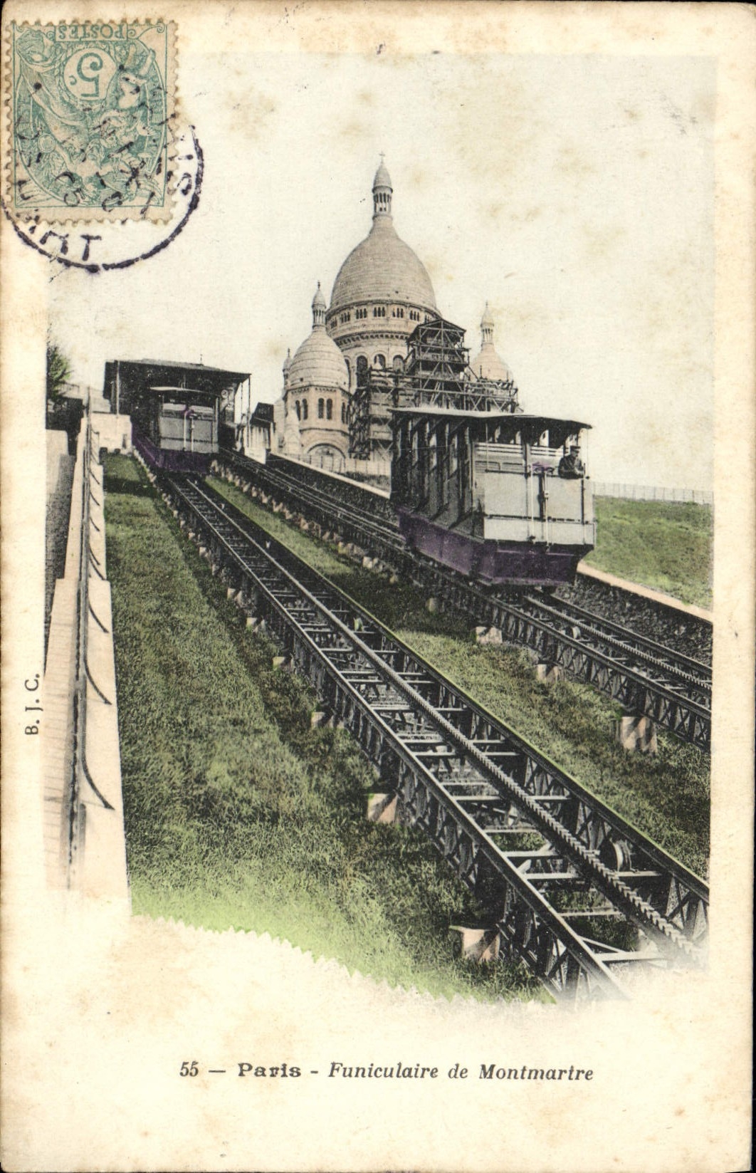 CPM Paris Funiculaire de Montmartre Sacre Coeur 