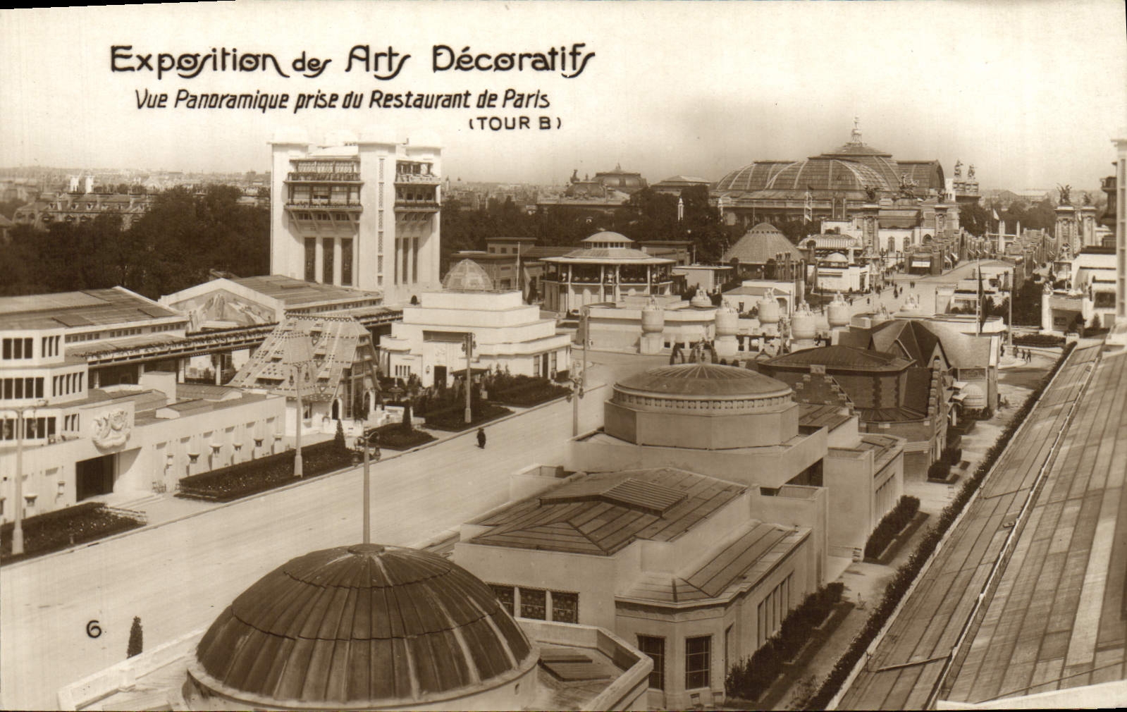 CPA Exposition des Arts Decoratifs Vue Panoramique prise du Restaurant de Paris