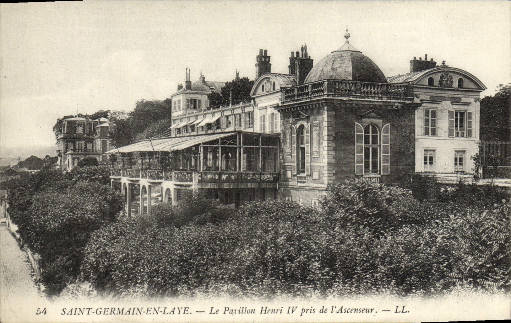 POSTAL de la VENDIMIA Saint Germain en el martillo de Bush la casa Enrique IV tomado del elevador