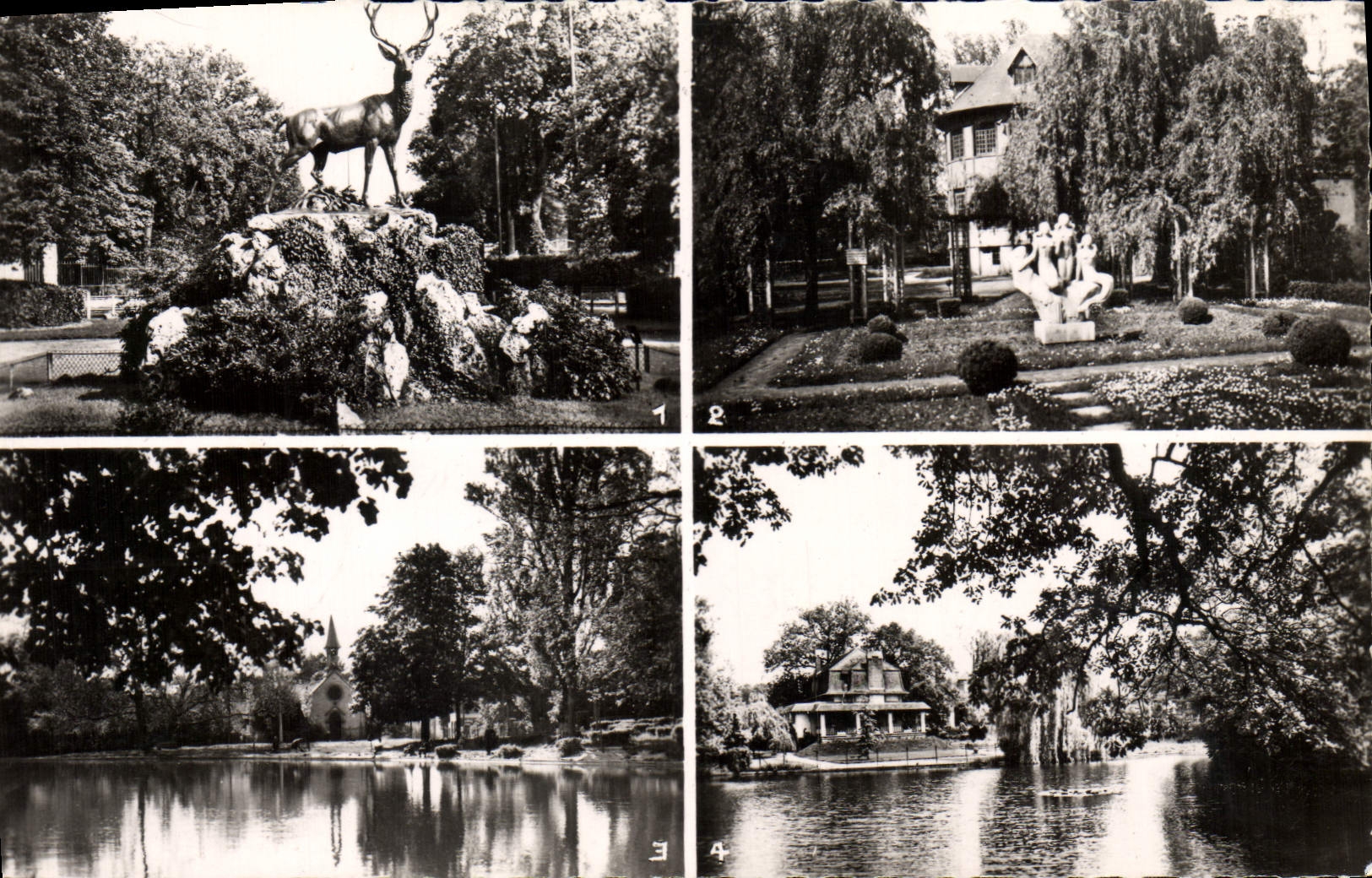 CPM Le Vesinet Le Cerf au Rond Point Royal Les lbis Les trois sirenes