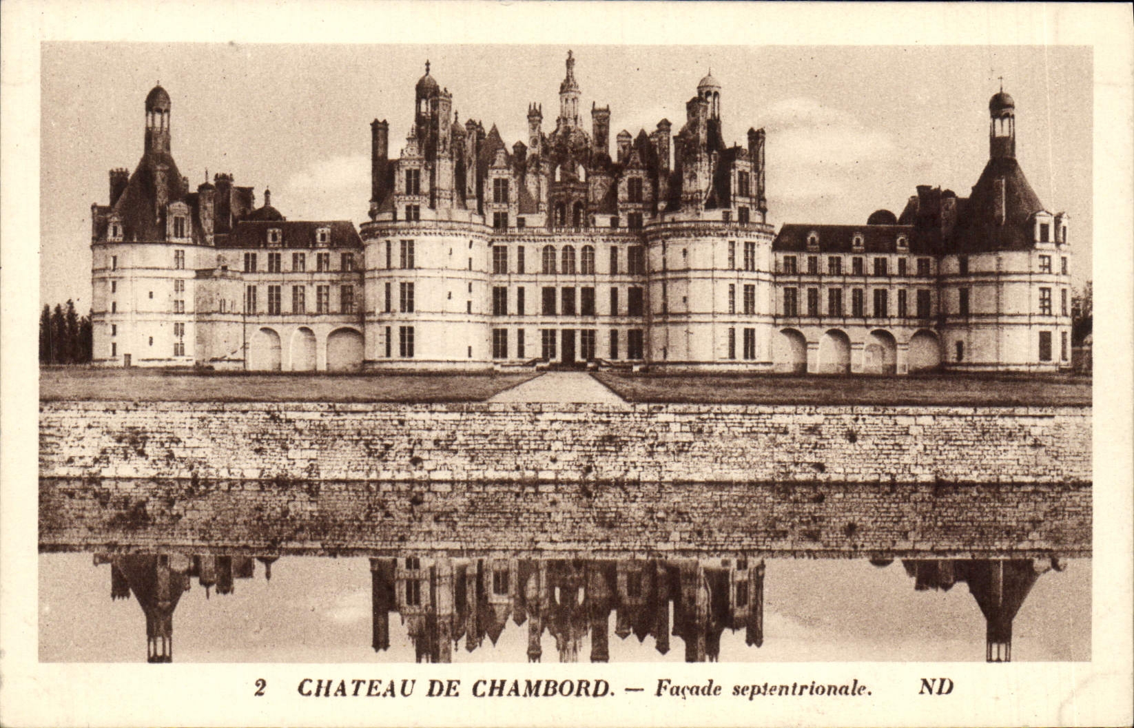 CPA Chateau De Chambord Facade Septentrionale