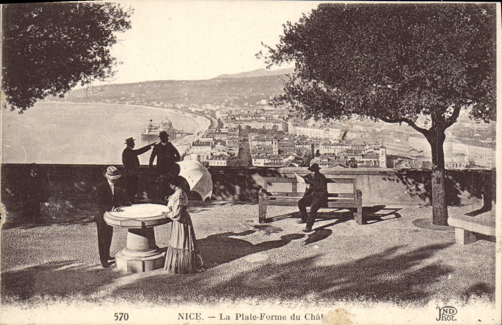 VINTAGE POSTCARD Nice the Platform of the Cat