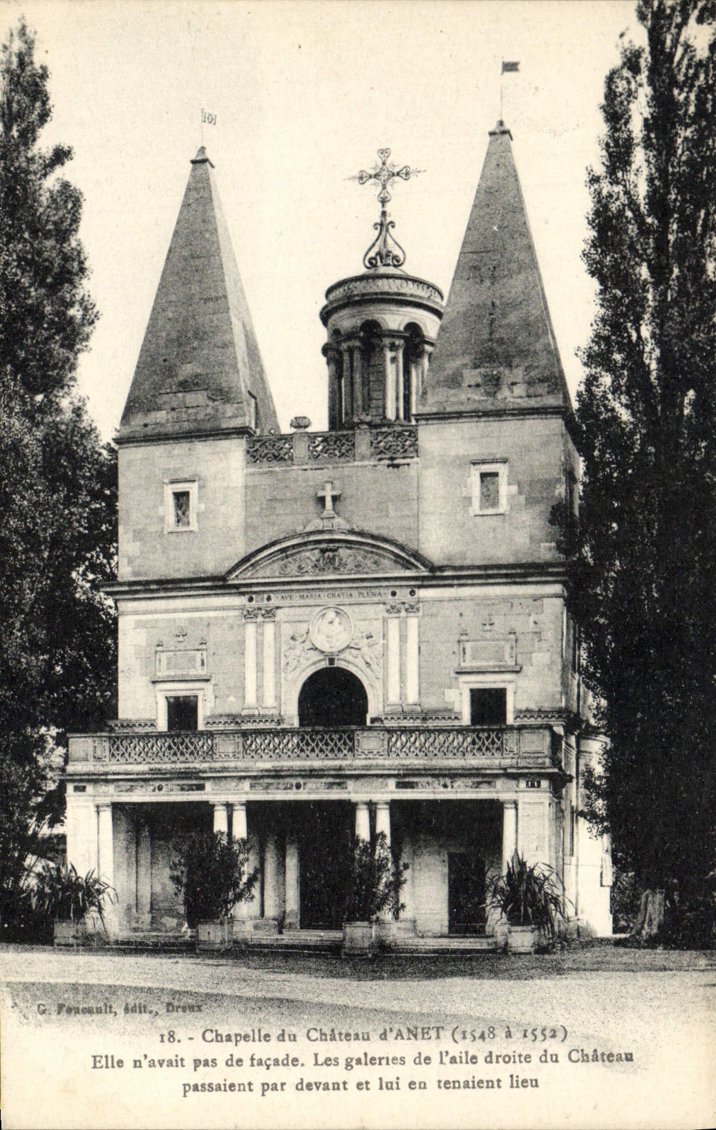 CPA Chateau D'Anet Chapelle