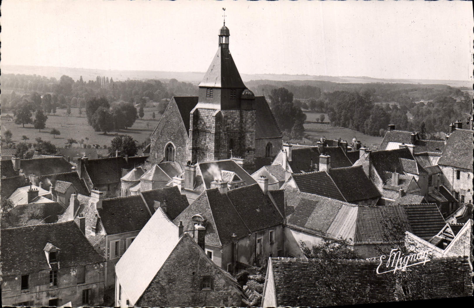 POSTAL MODERNA panorama de Epernon