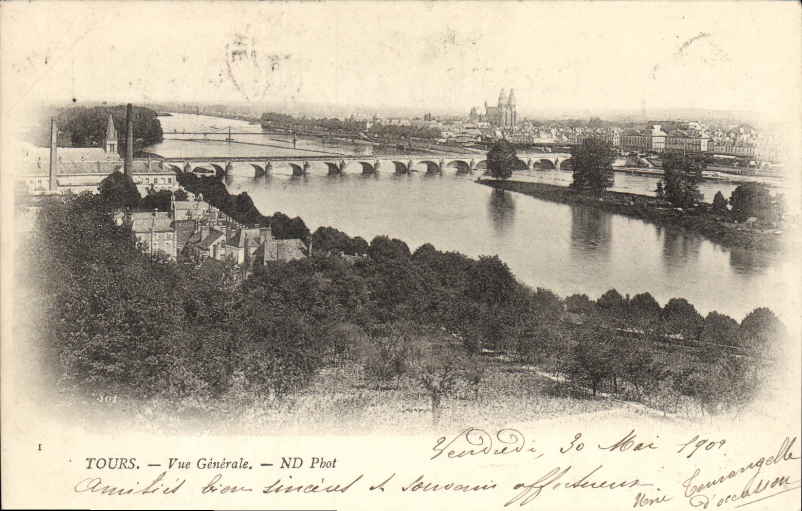 CPA Tours Vue Generale 