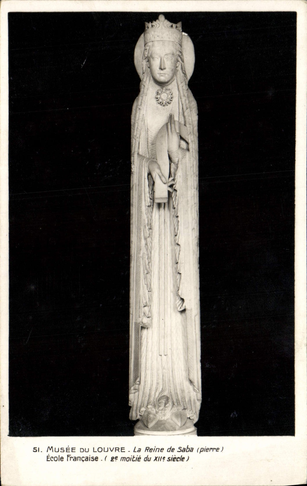 VINTAGE POSTCARD Paris Museum of Louvre the Queen of Sheba French School