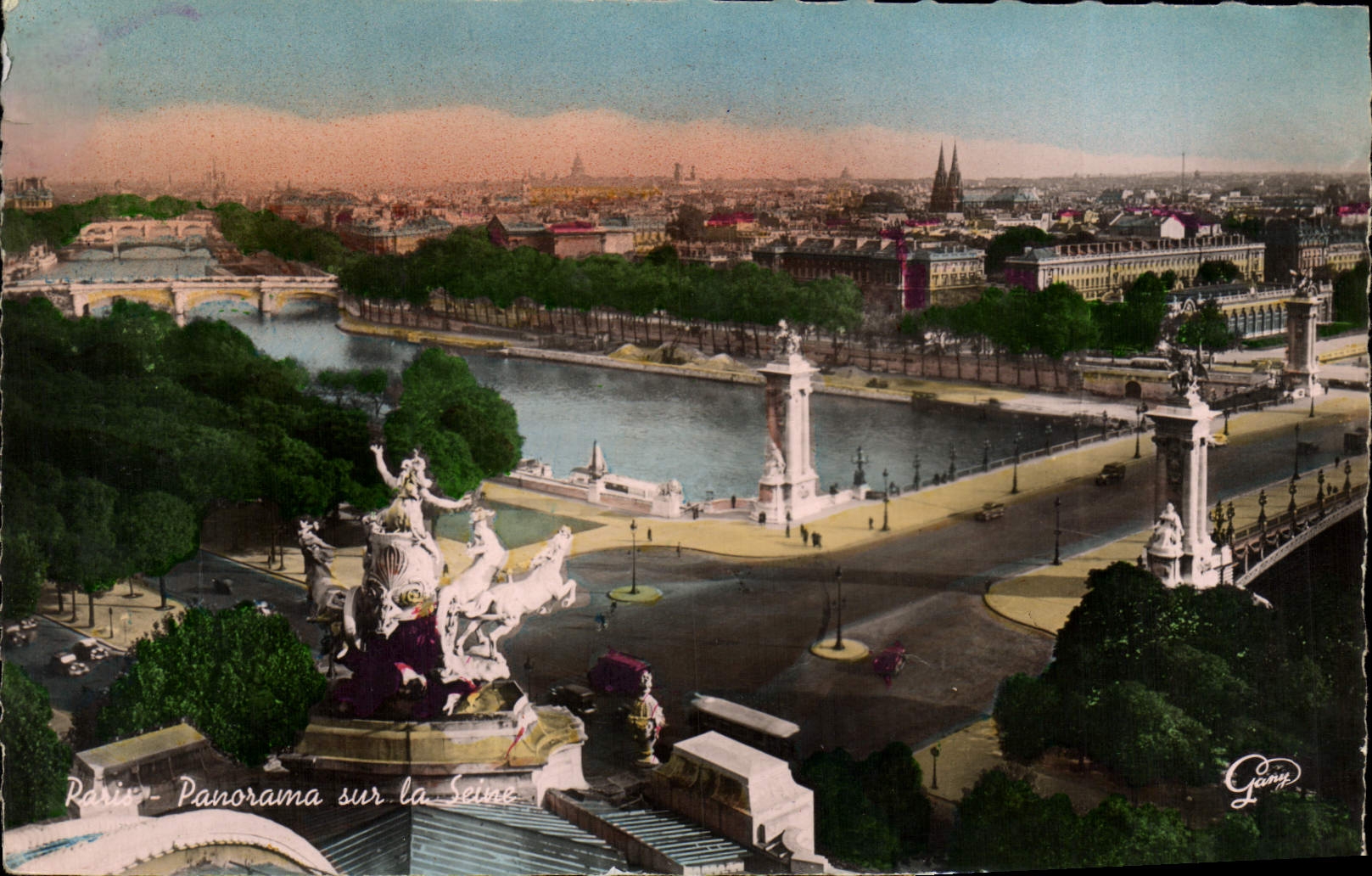 CPM Paris Panorama of the Seine