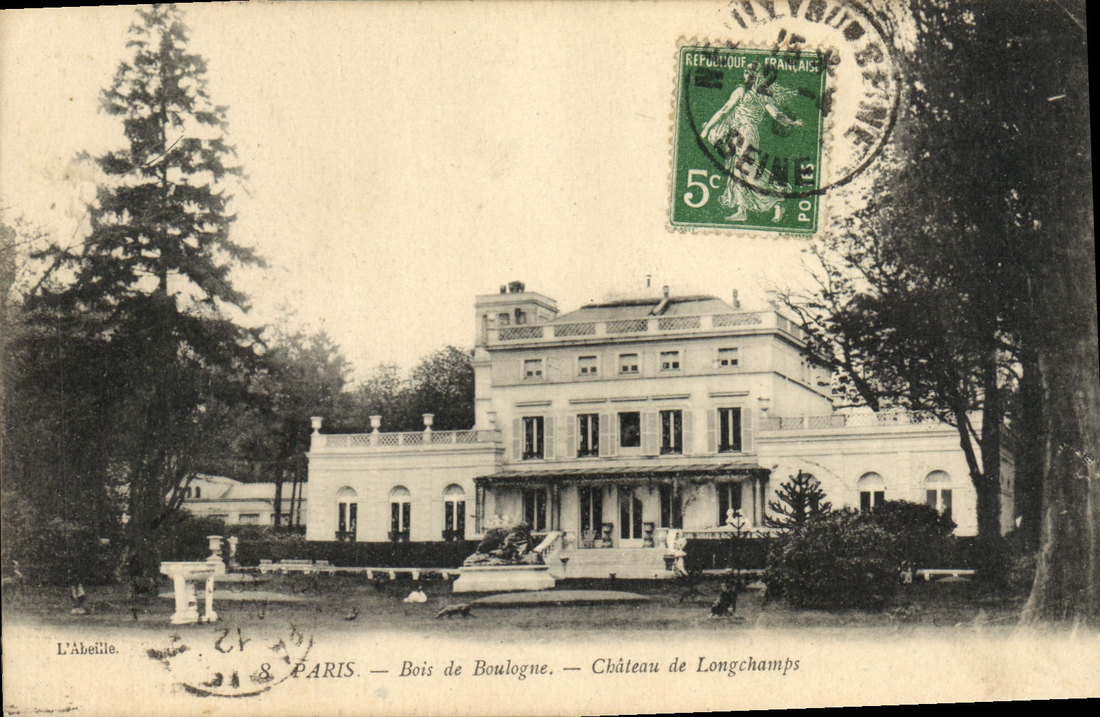 CPA Paris Bois de Boulogne Chateau de Longchamps