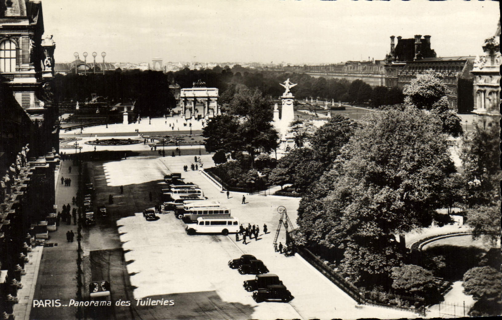 POSTAL MODERNA panorama de París de Tileries