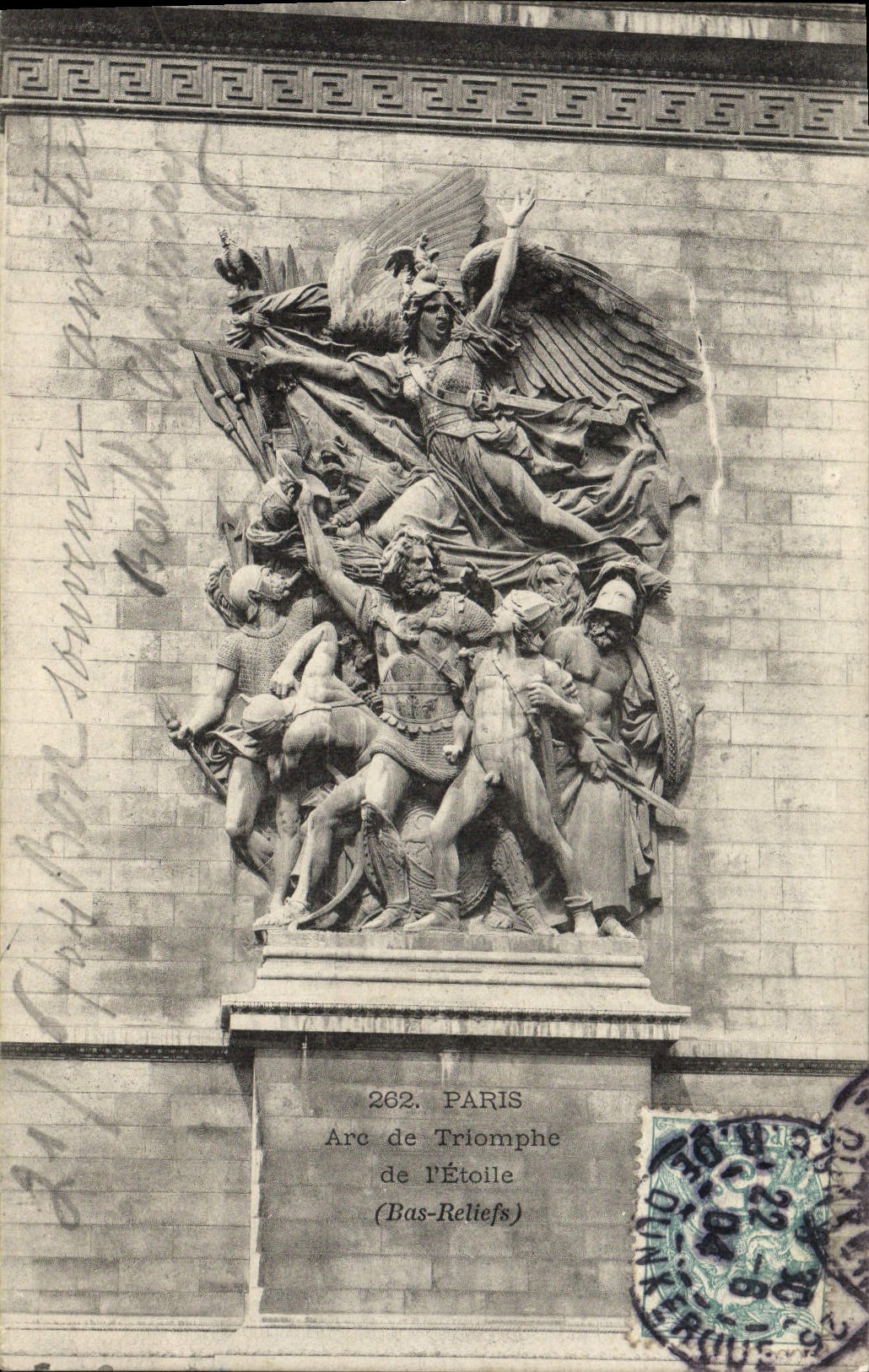 CPA Paris Arc de Triomphe de L'Etoile Bas reliefs