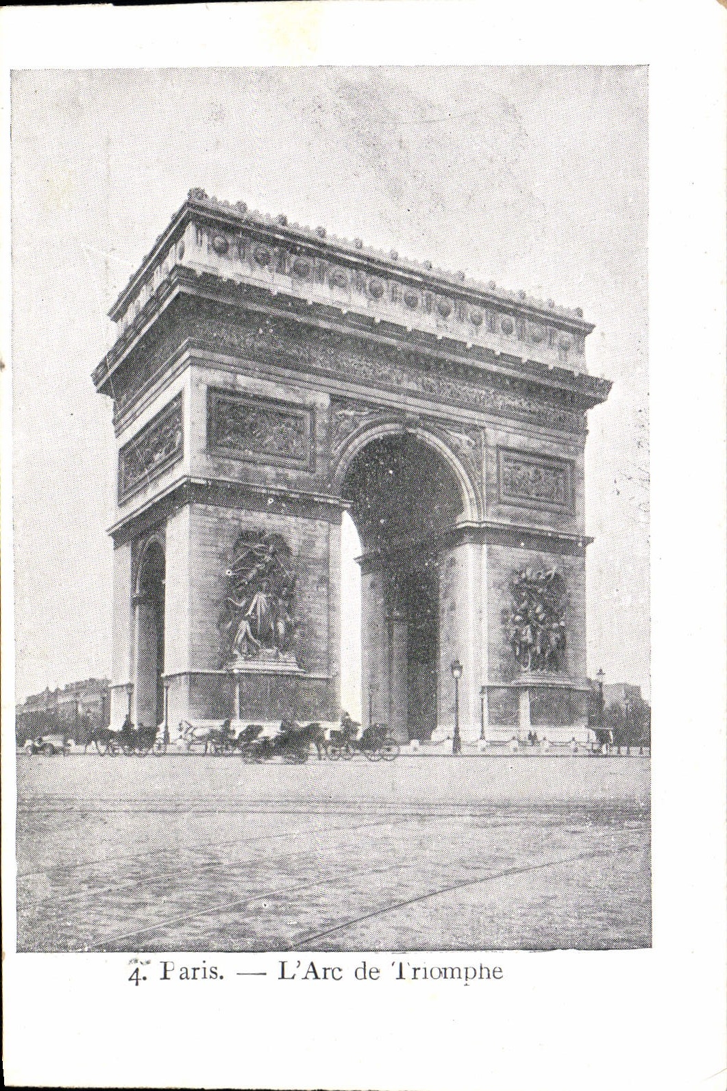 CPA Paris L'Arc De Triomphe