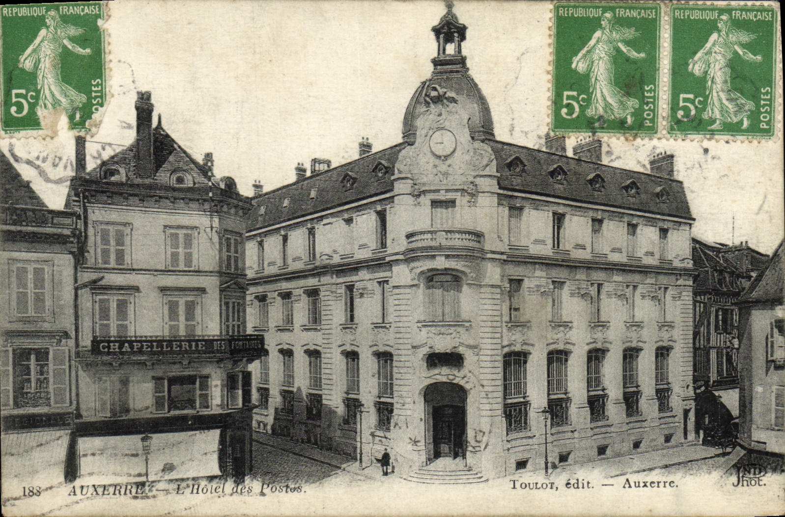 CPA Auxerre L'Hotel des Postes