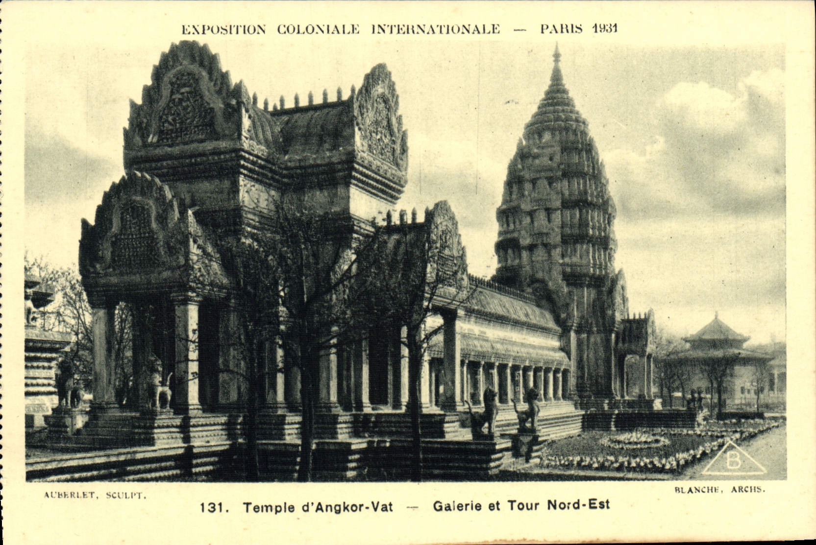 CPA Exposition Coloniale Internationale Paris 1931 Temple d'Angkor Vat Galerie et Tour Nord Est