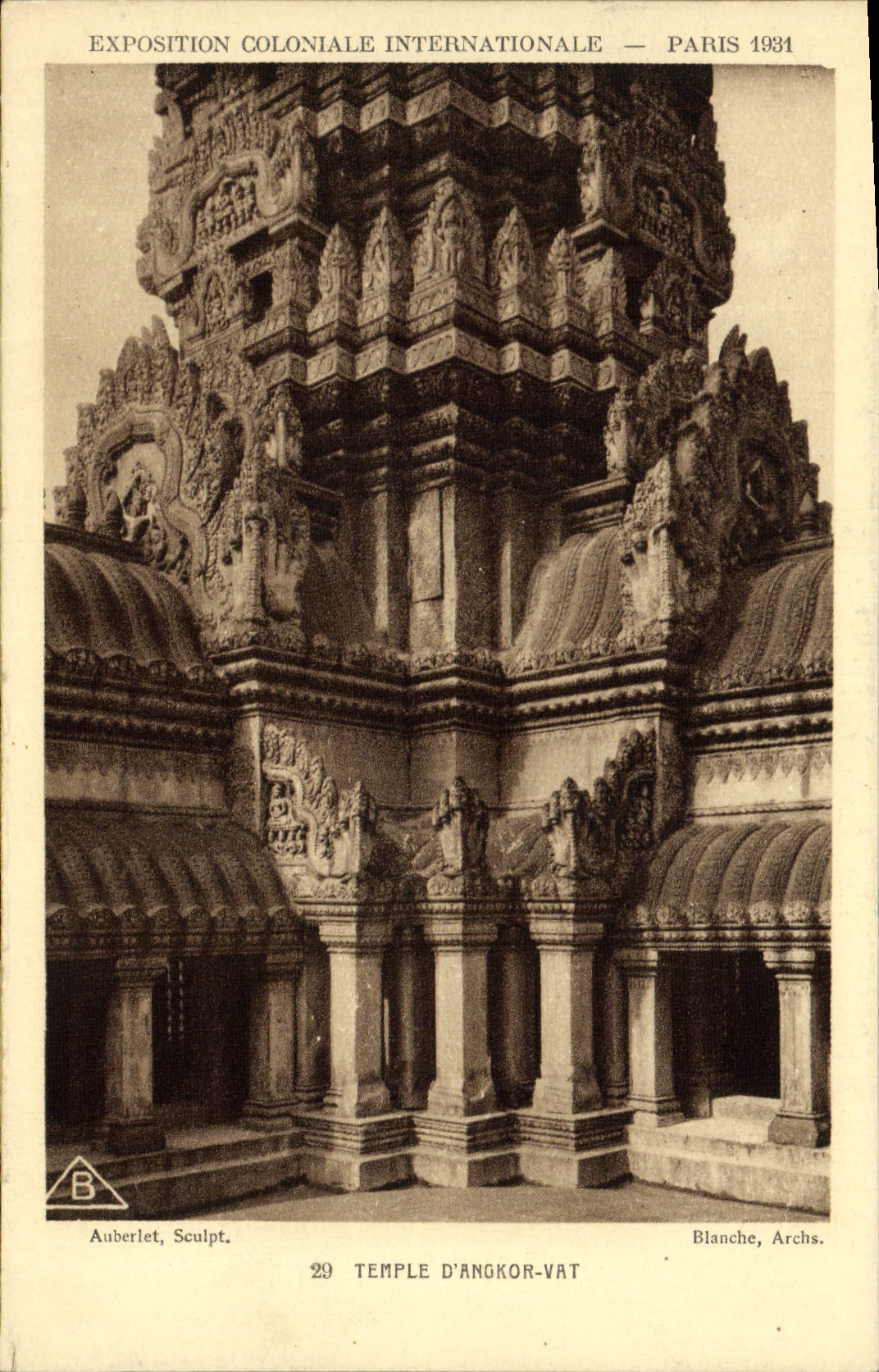 CPA Exposition Coloniale Internationale Paris 1931 Temple d'Angkor Vat