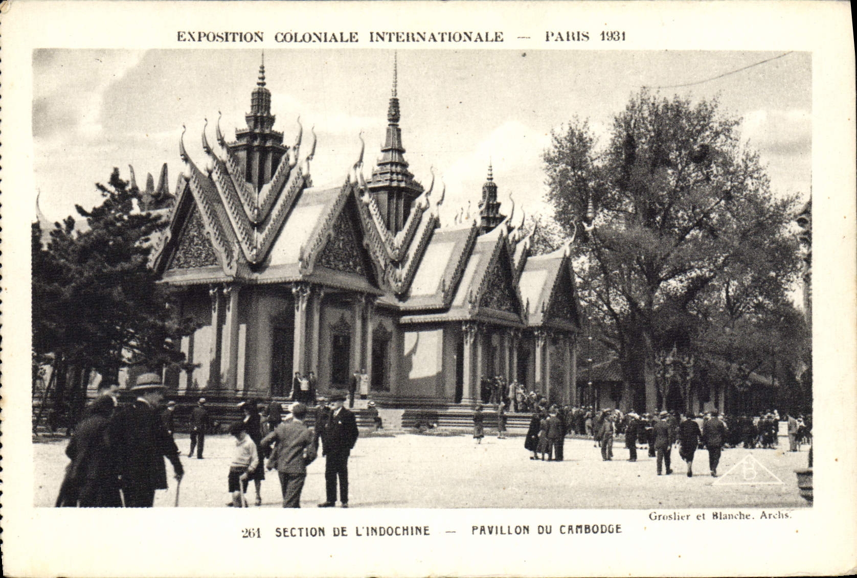 CPA Exposition Coloniale Internationale Paris 1931 Section de l'Indochine Pavillon du Cambodge 
