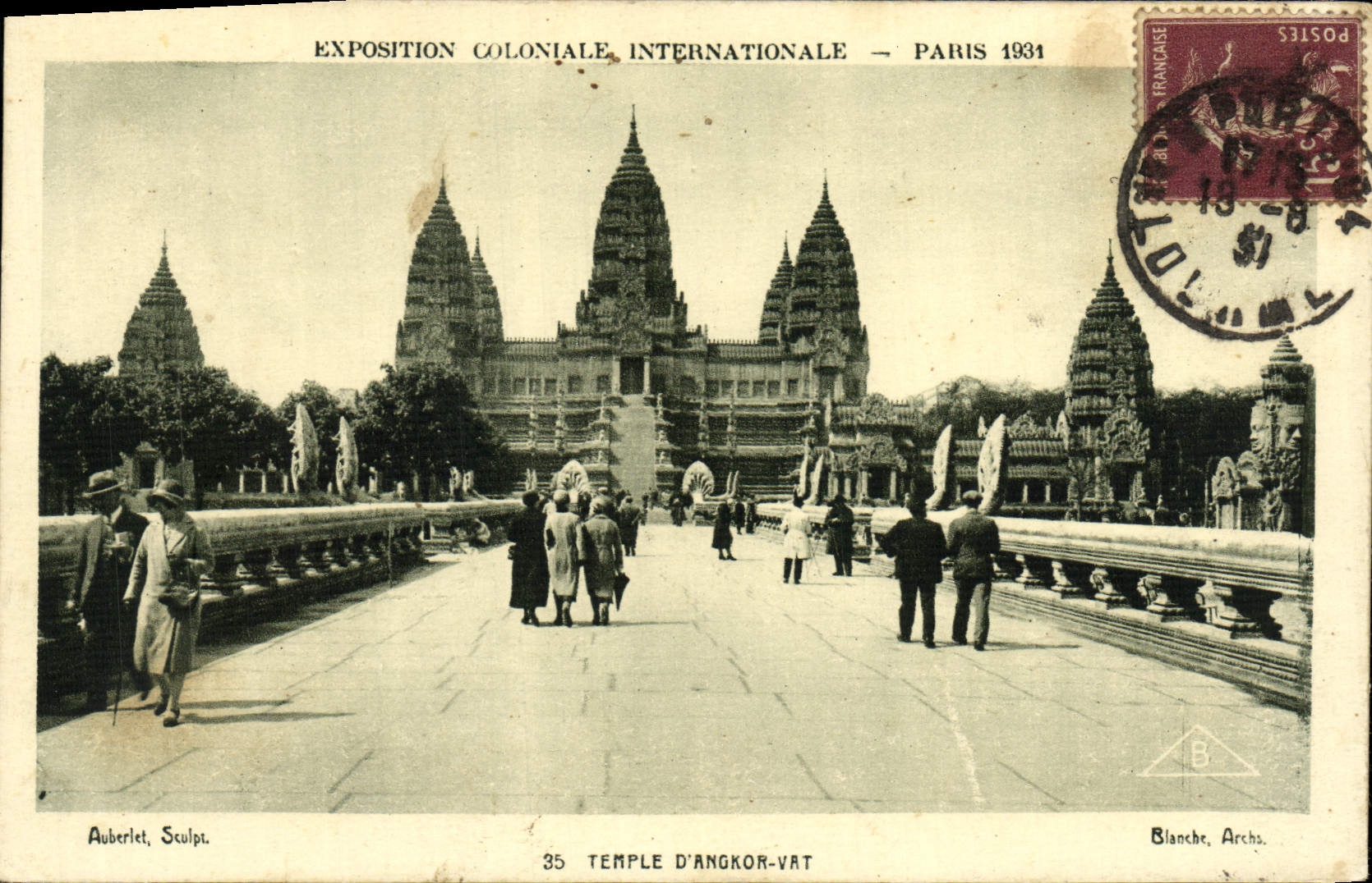 CPA Exposition Coloniale Internationale Paris 1931 Temple d'Angkor Vat