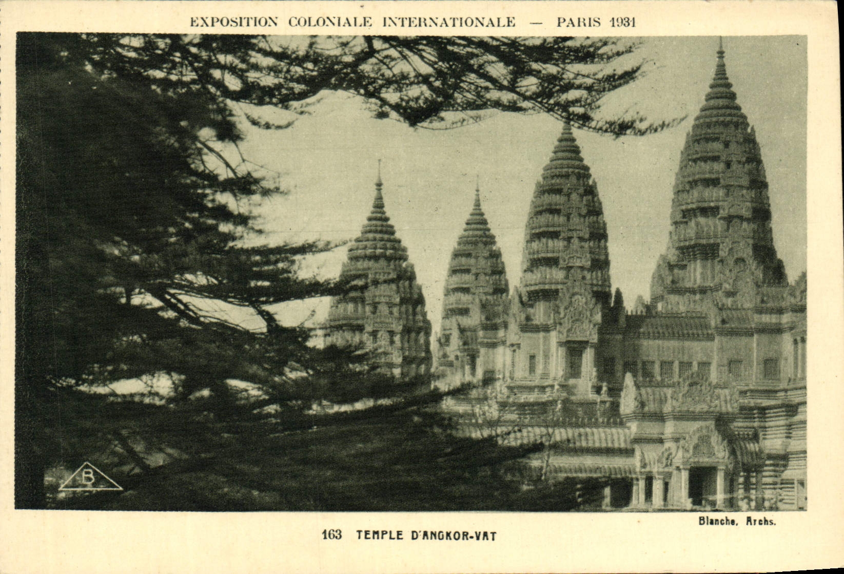 CPA Exposition Coloniale Internationale Paris 1931 Temple d'Angkor Vat