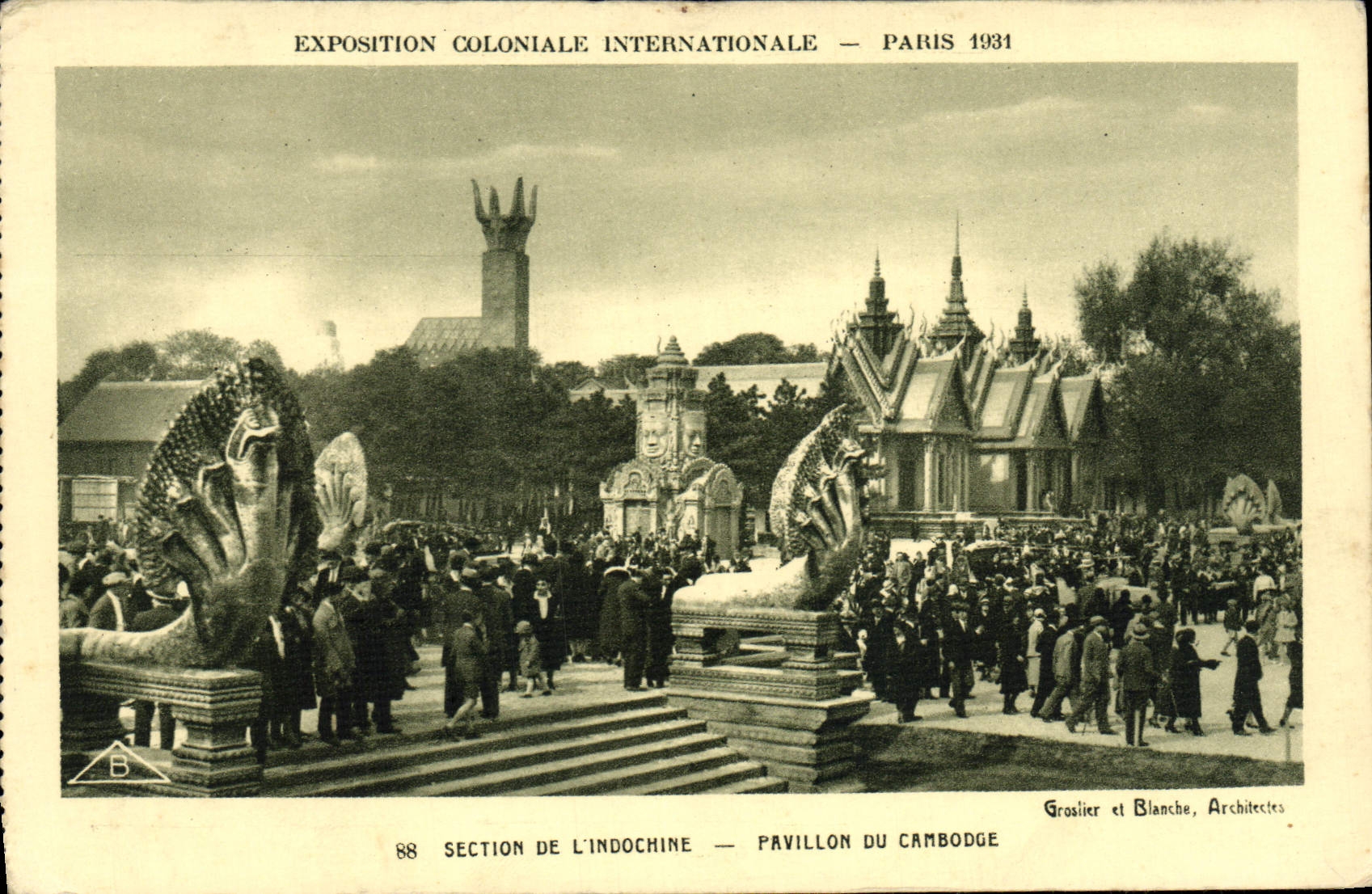 CPA Exposition Coloniale Internationale Paris 1931 Section de l'Indochine Pavillon du Cambodge 