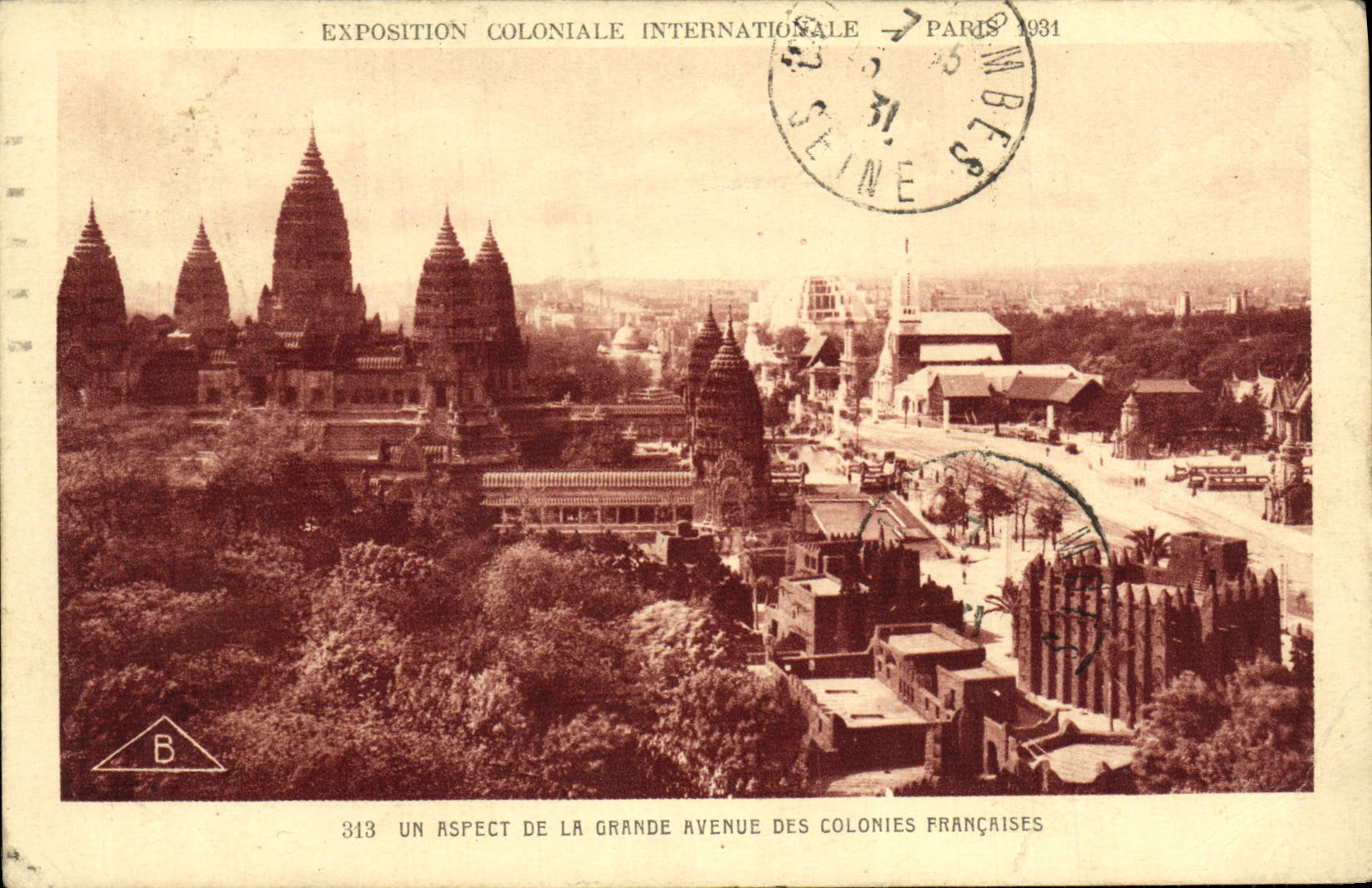 CPA Exposition Coloniale Internationale Paris 1931 Un aspecte de la gradne avnue des colonies francaises
