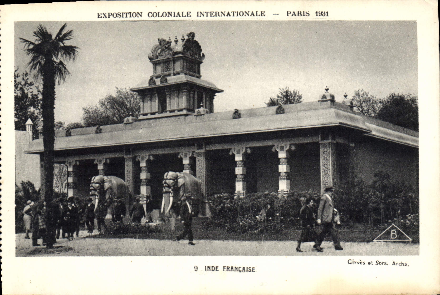 CPA Exposition Coloniale Internationale Paris 1931 Inde Francaise Elephant 