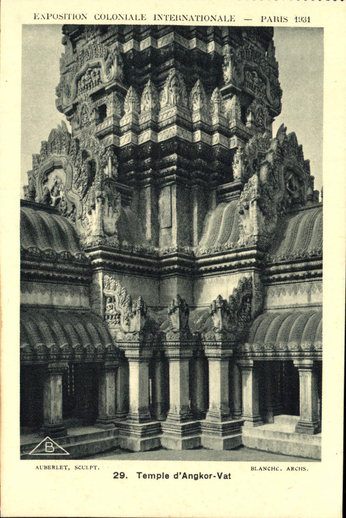 CPA Exposition Coloniale Internationale Paris 1931 Temple d'Angkor VAt