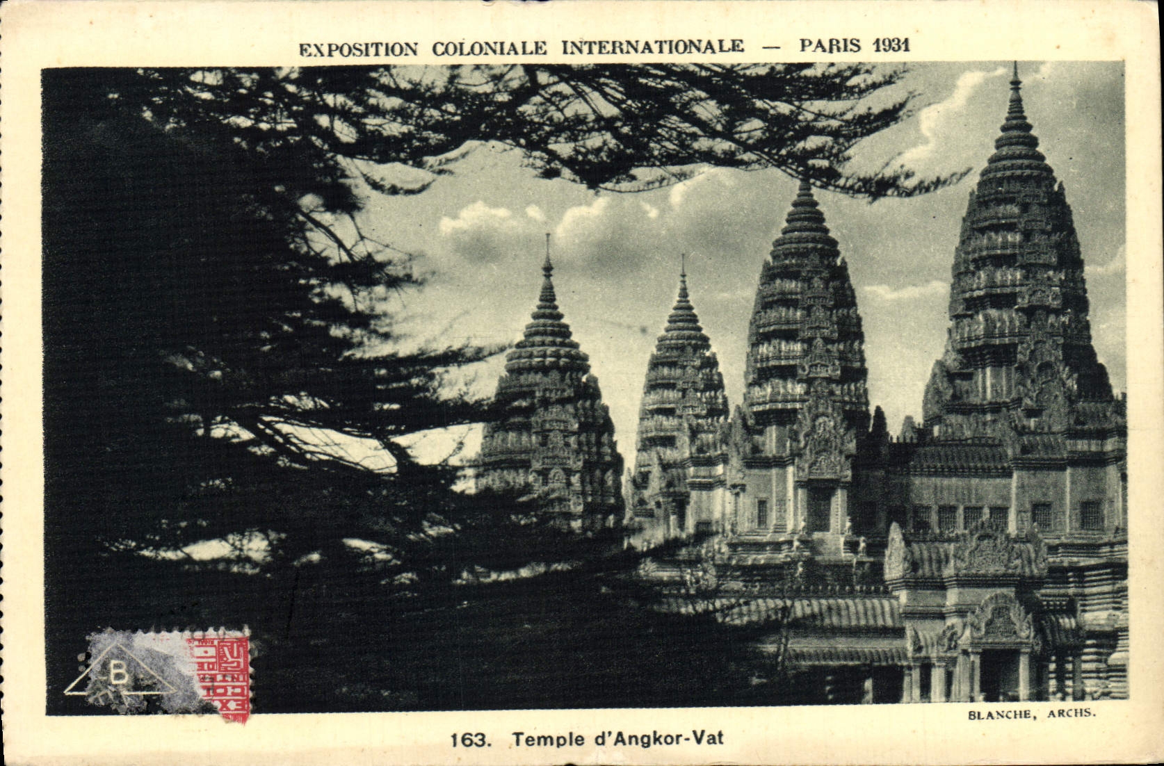 CPA Exposition Coloniale Internationale Paris 1931 Temple d'Angkor Vat