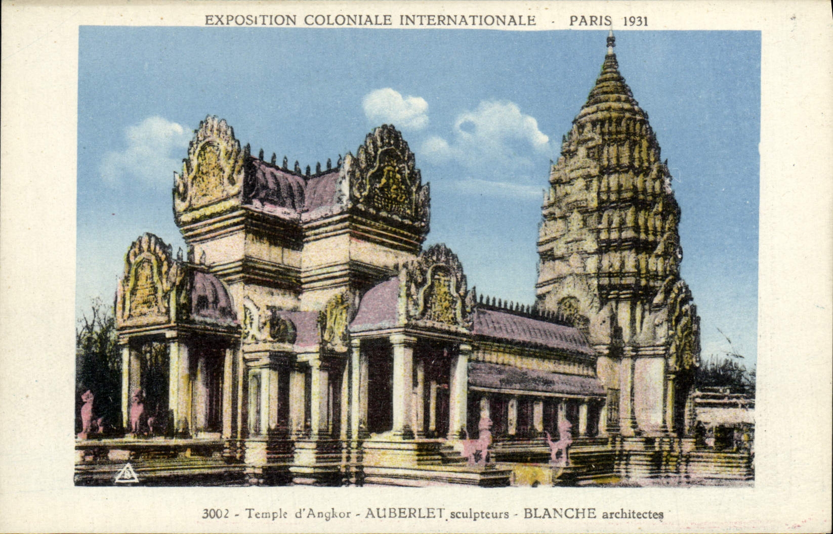 CPA Exposition Coloniale Internationale Paris 1931 Temple d'Angkor Vat 