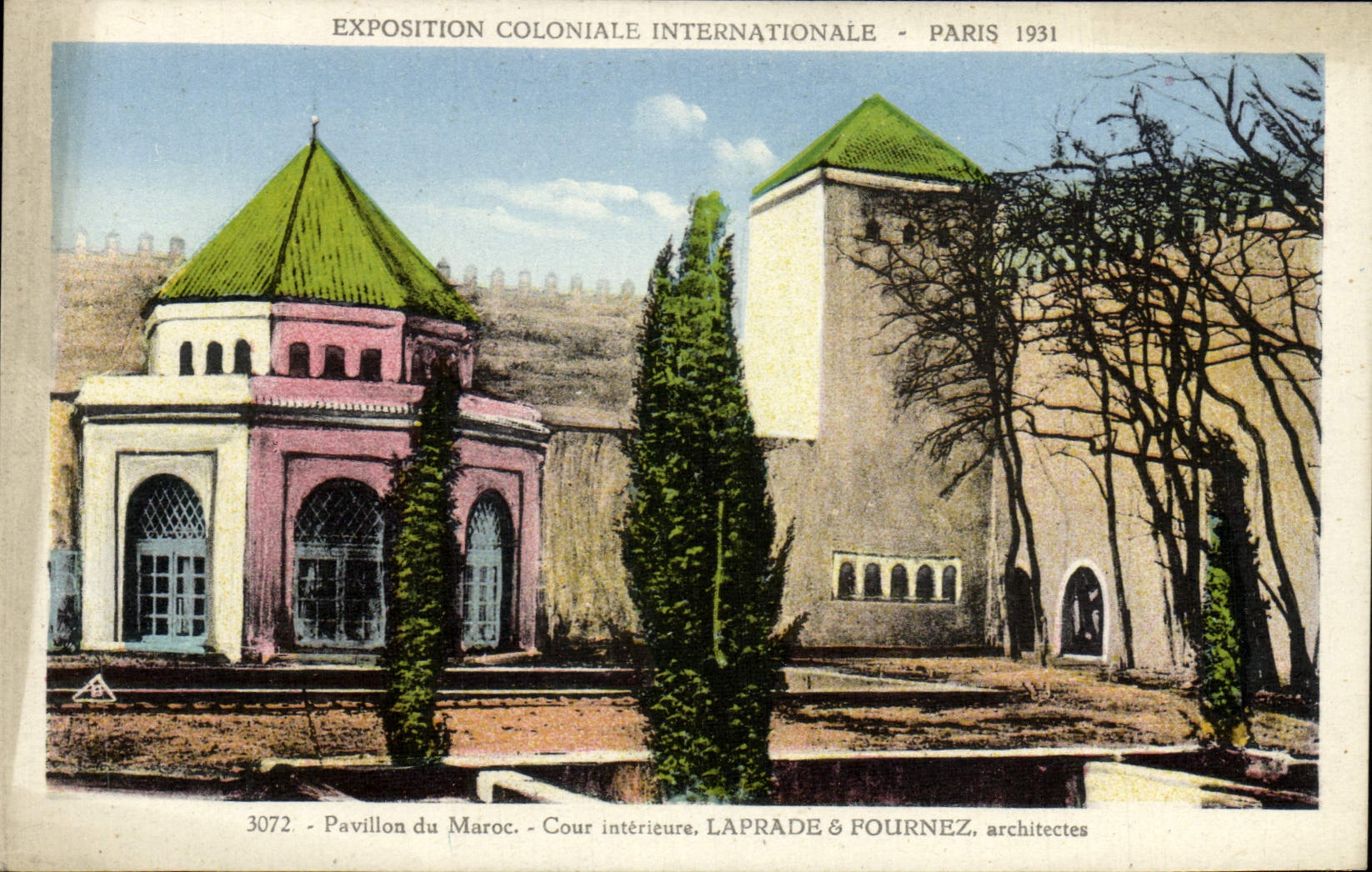 CPA Exposition Coloniale Internationale Paris 1931 Pavillon du Maroc Cour interieure 
