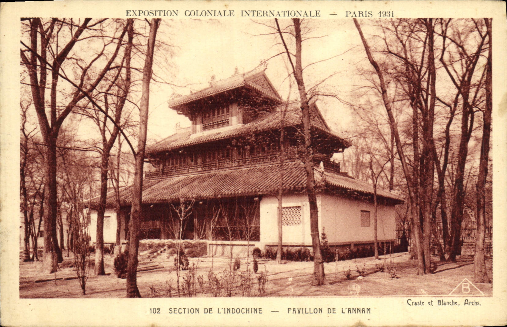 CPA Exposition Coloniale Internationale Paris 1931 Section de l'Indochine PAvillon de l'Annam