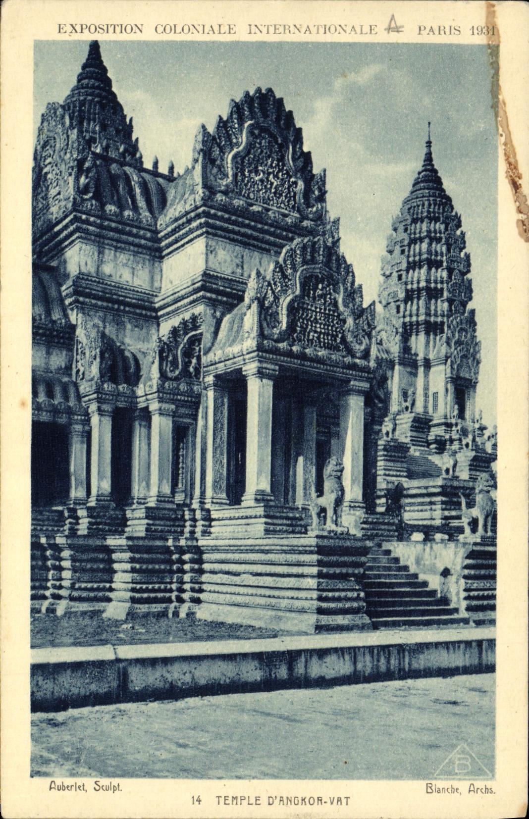 CPA Exposition Coloniale Internationale Paris 1931 Temple d'Angkor Vat 