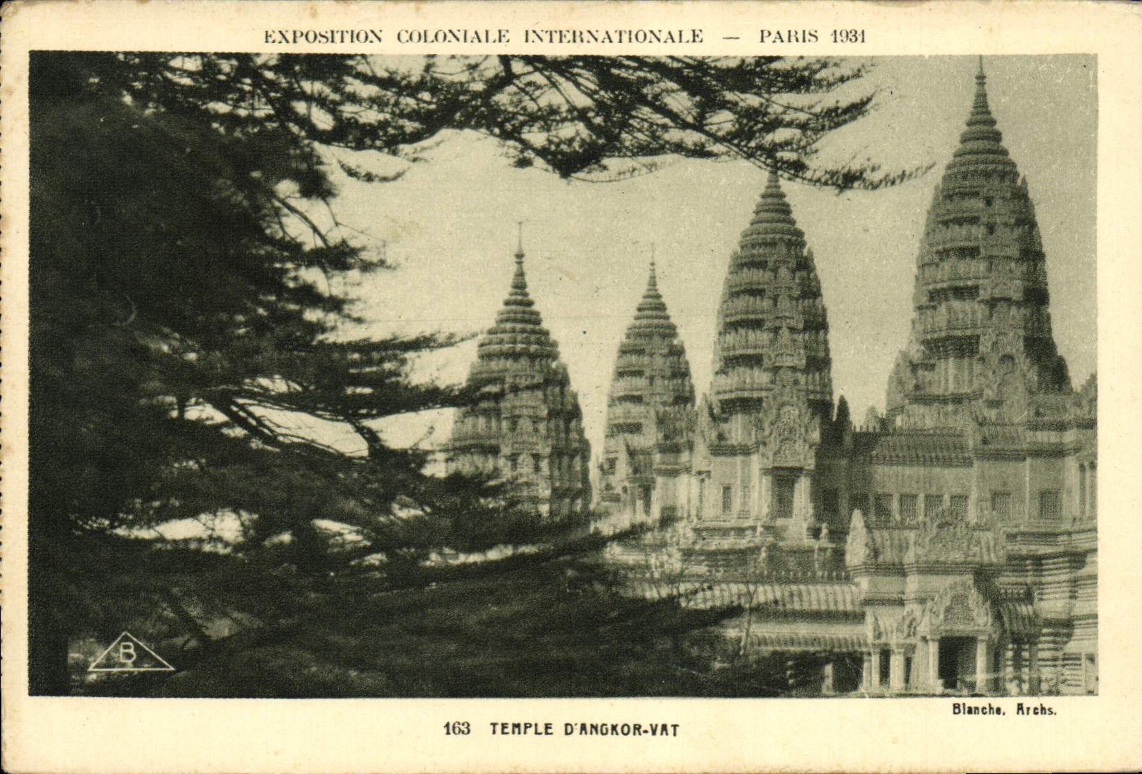 CPA Exposition Coloniale Internationale Paris 1931 Temple d'Angkor Vat 