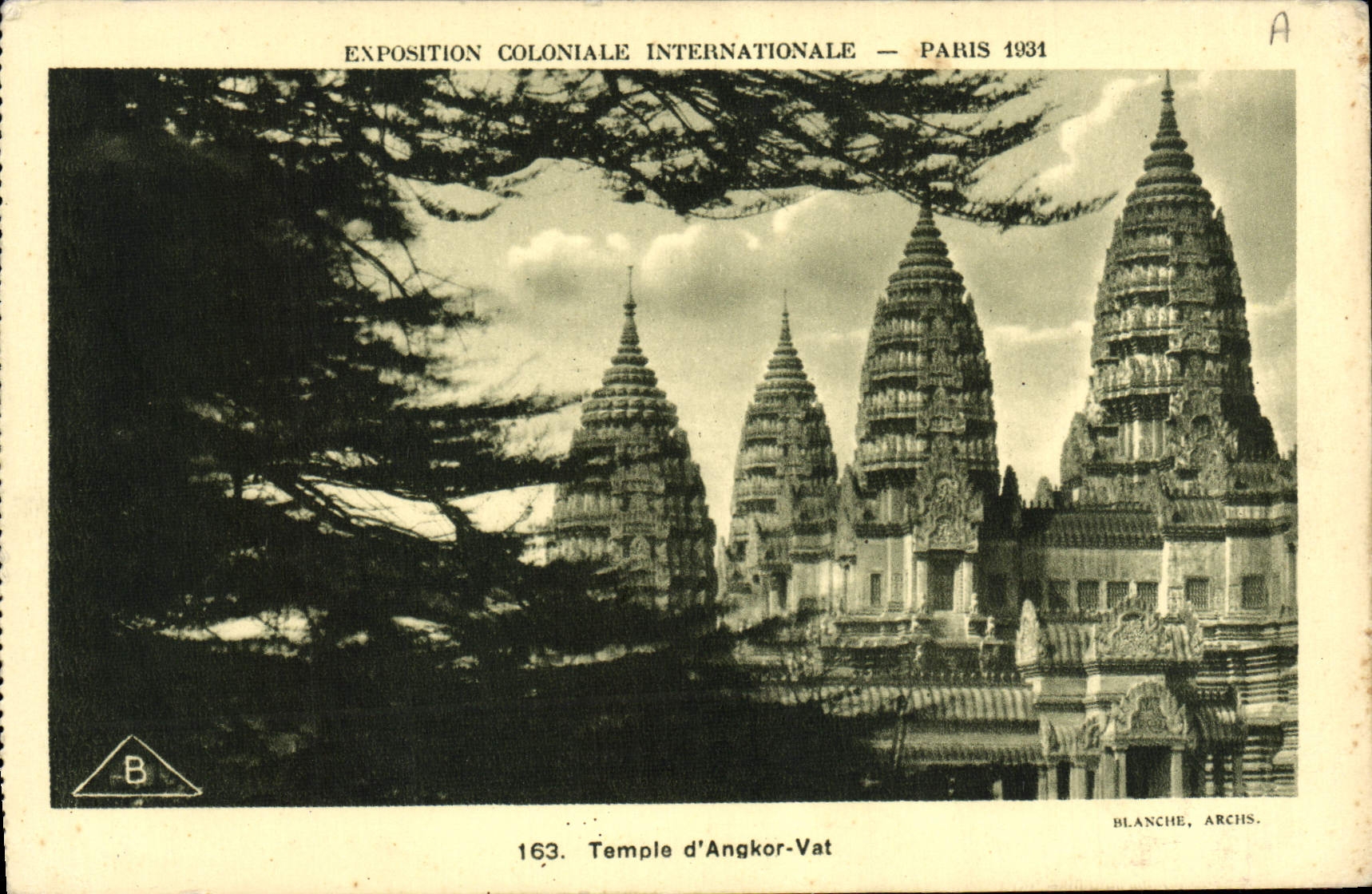 CPA Exposition Coloniale Internationale Paris 1931 Temple d'Angkor Vat 
