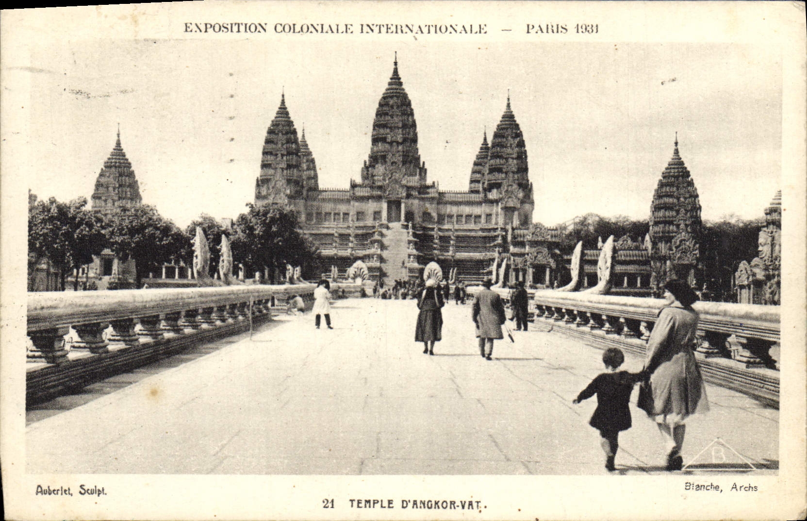 CPA Exposition Coloniale Internationale Paris 1931 Temple d'Angkor Vat