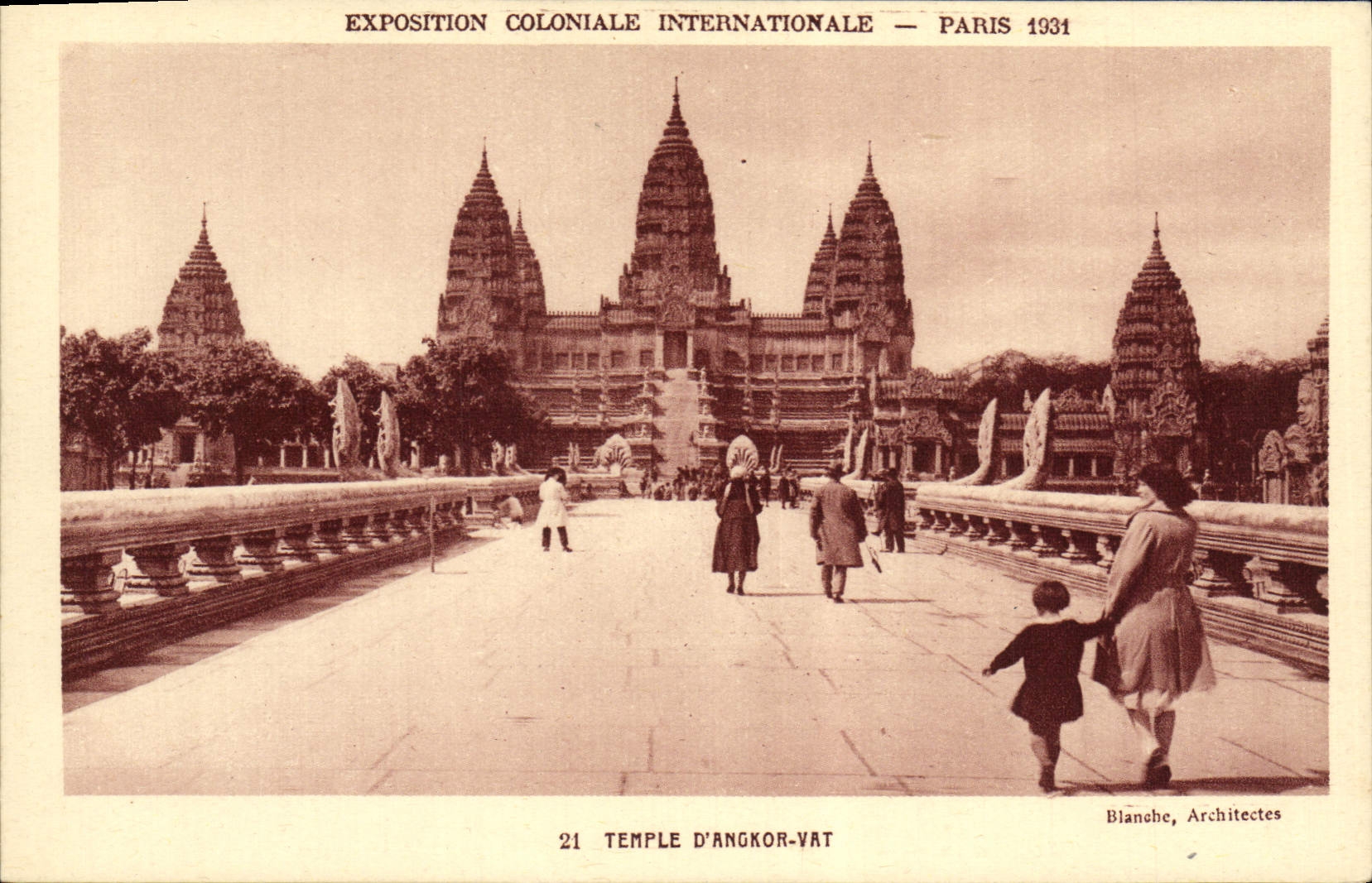 CPA Exposition Coloniale Internationale Paris 1931 Temple d'Angkor Vat