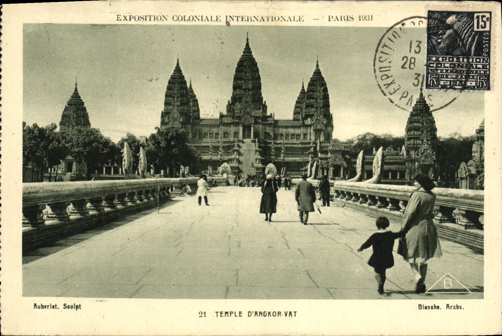 CPA Exposition Coloniale Internationale Paris 1931 Temple d'Angkor Vat