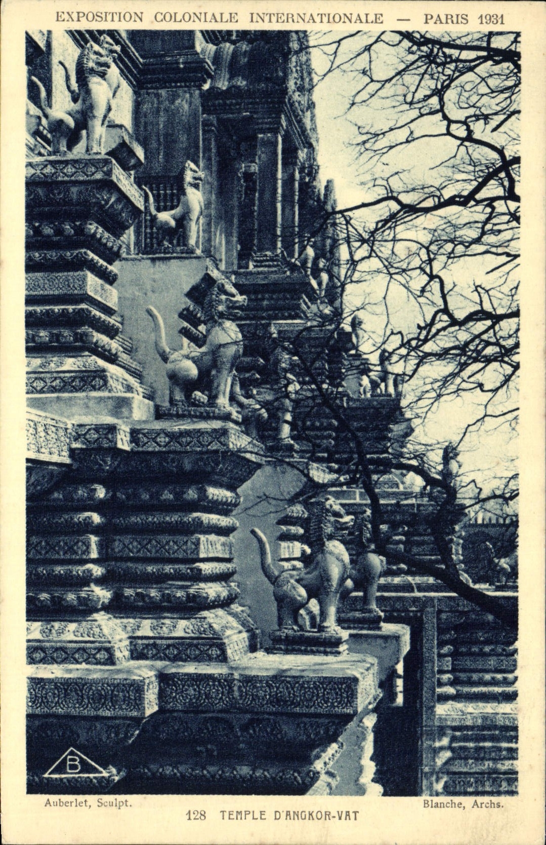 CPA Exposition Coloniale Internationale Paris 1931 Temple d'Angkor Vat
