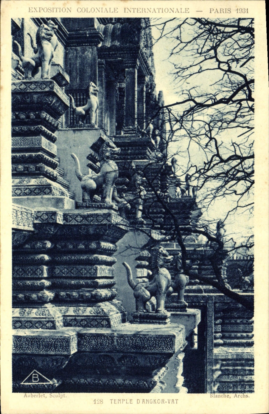 CPA Exposition Coloniale Internationale Paris 1931 Temple d'Angkor Vat