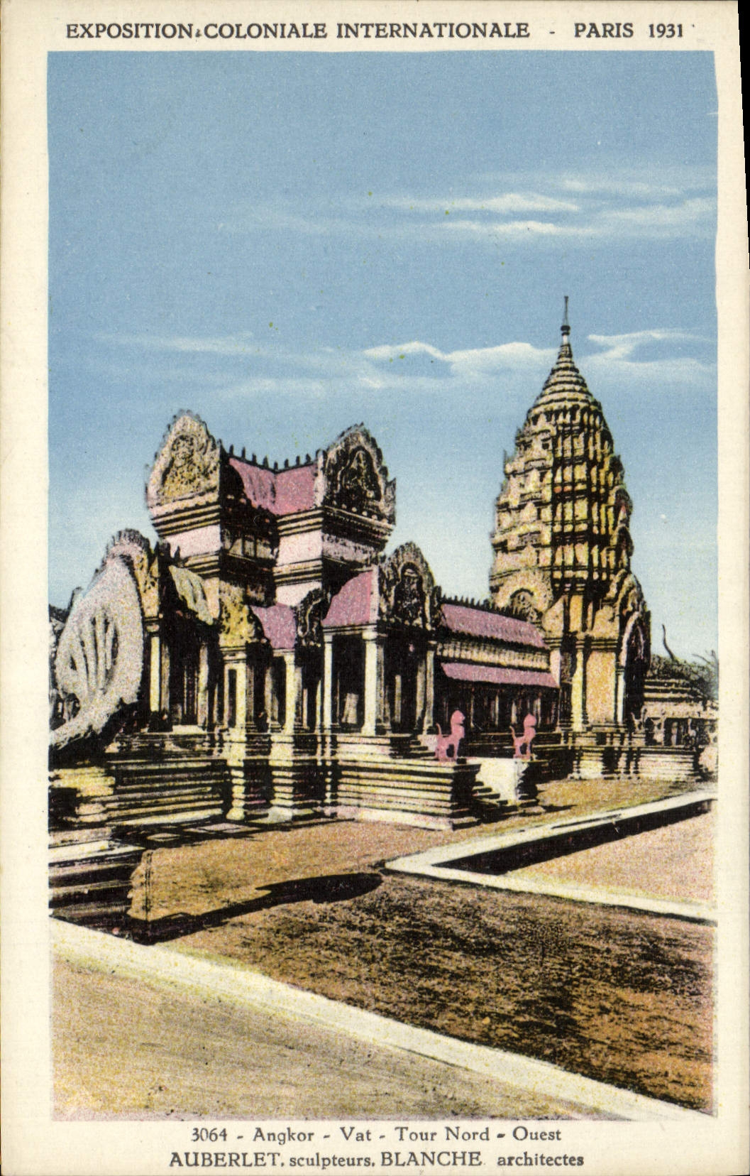 CPA Exposition Coloniale Internationale Paris 1931 Angkor Vat Tour Nord Ouest