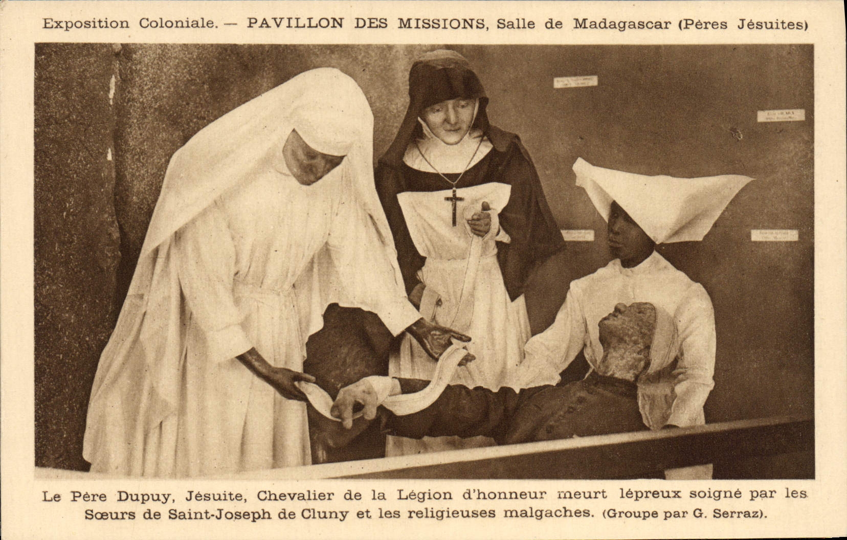 VINTAGE POSTCARD Paris Fair Colonial House Of the Missions Room of Madagascar Dupuy Father