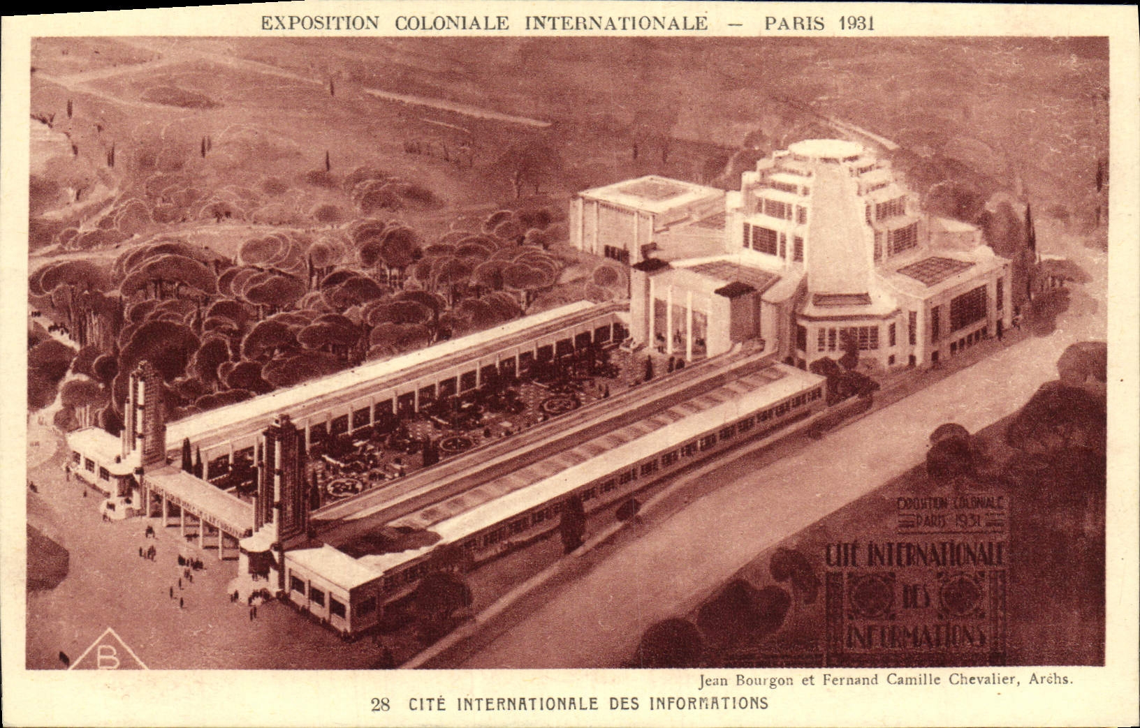 CPA Exposition Coloniale Internationale De Paris Cite Internationale Des Informations