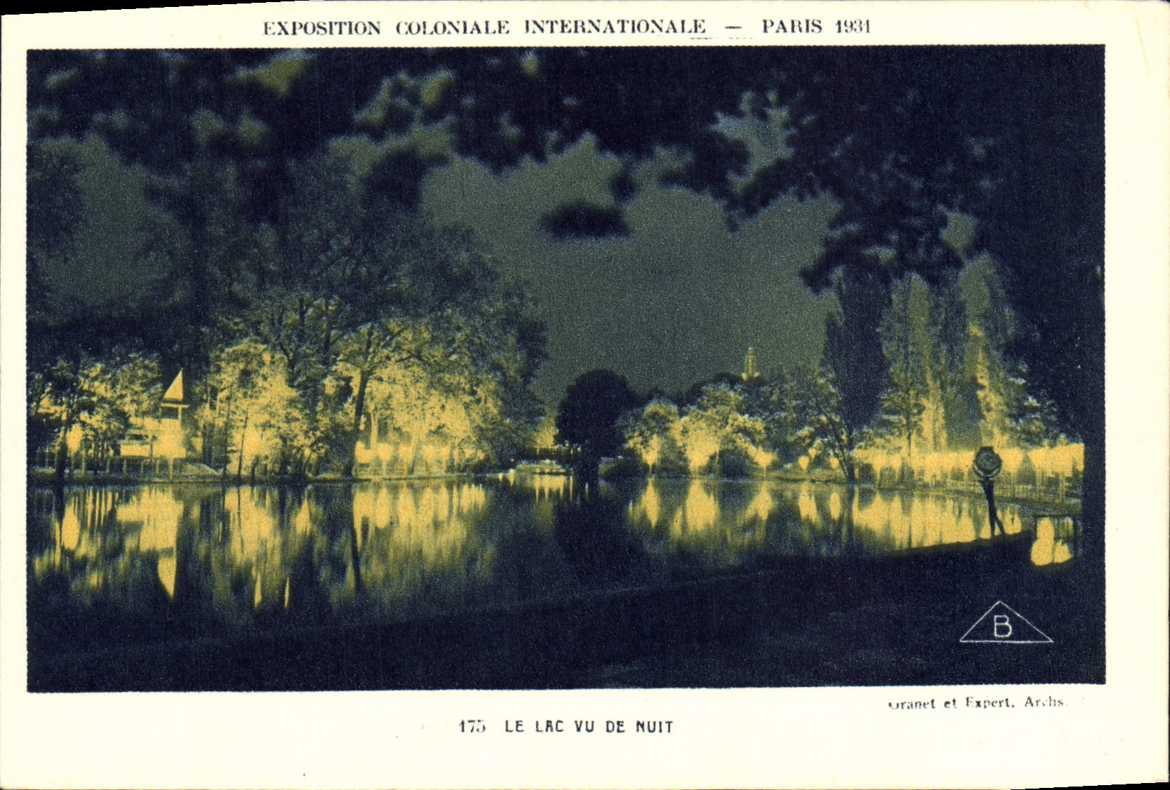 CPA Exposition Coloniale Internationale De Paris Le Lac Vu De Nuit