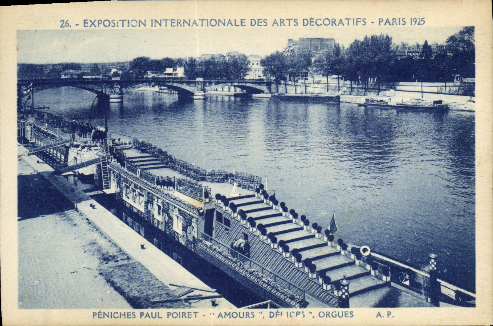 CPA Exposition Internationale Des Arts Decoratifs Paris Peniches Paul Poiret Amours Orgues