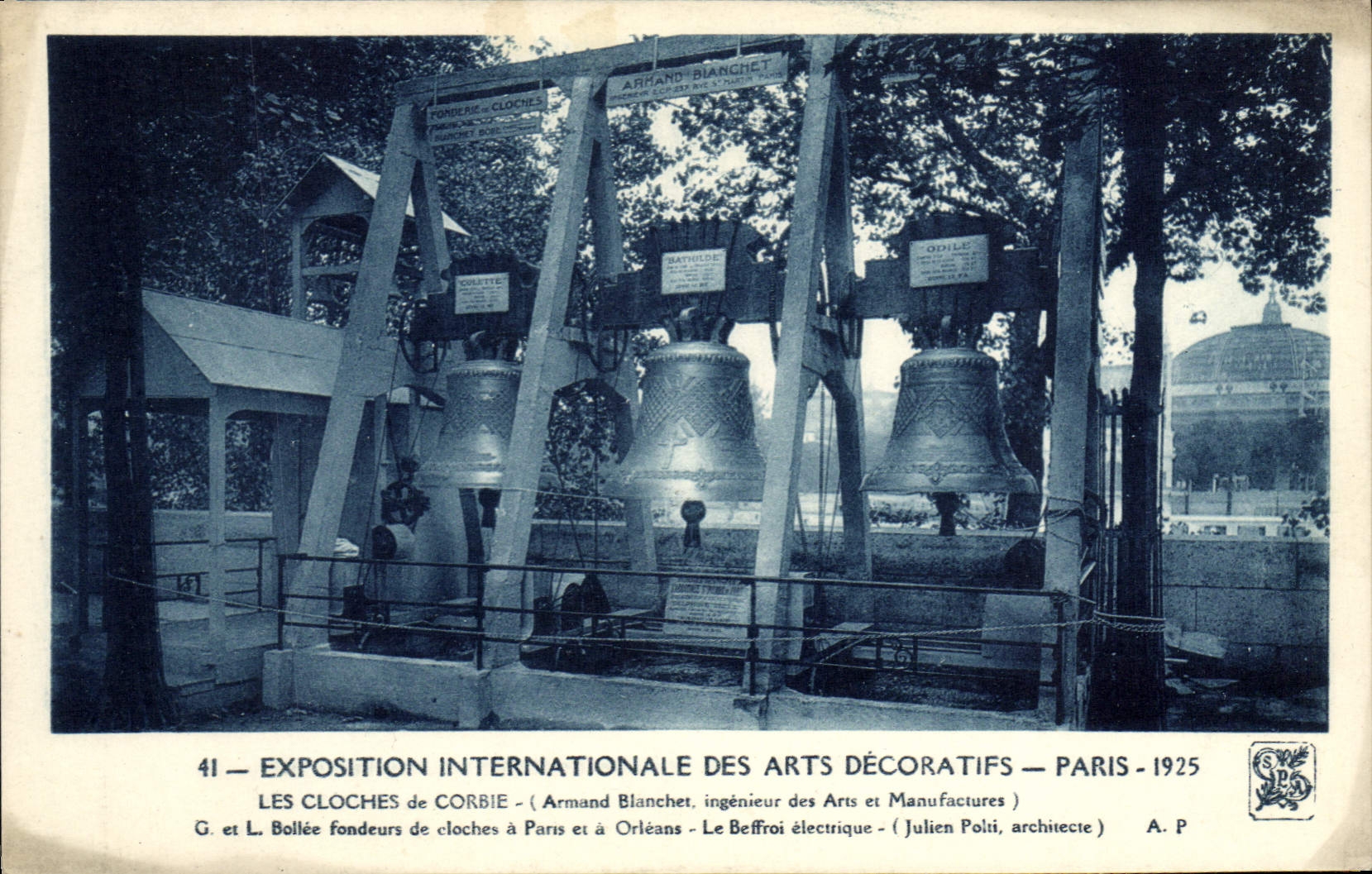 CPA Paris Exposition Internationale Des Arts Decoratifs 1925 Portique des Cloches